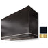La Cornue 44-inch Loge Series Wall Mount Range Hood CH4442LGEBLKPB