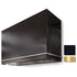 La Cornue 44-inch Loge Series Wall Mount Range Hood CH4454LGEBLKPB