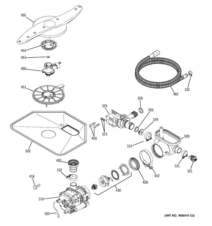 WG04F00881 Dishwasher Drain Pump - XPart Supply