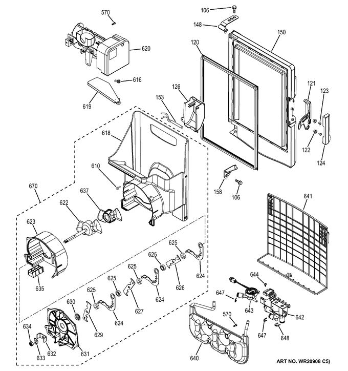 WG03F07552 Fridge Ice Maker ASM - XPart Supply