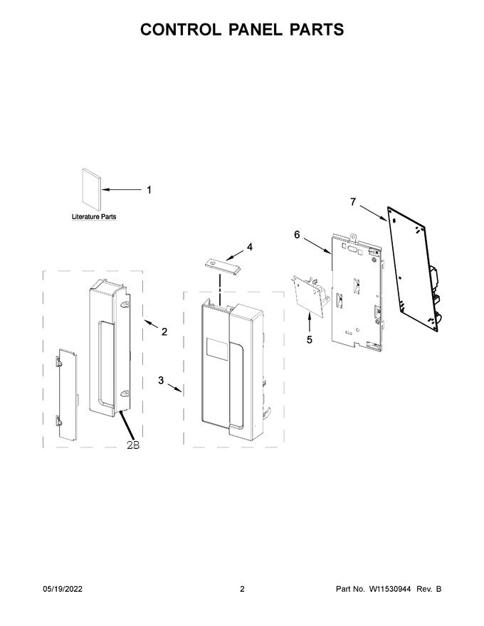 W11227003 Microwave Control Panel - XPart Supply