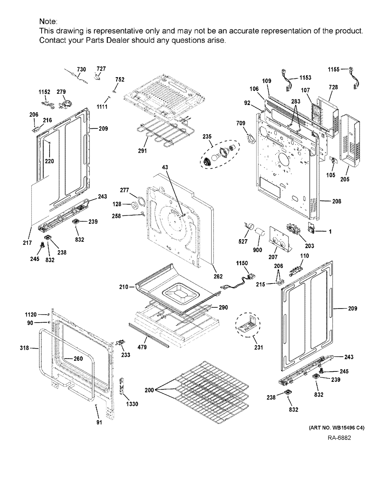 WS01L16287 Glass and Panel Door - XPart Supply