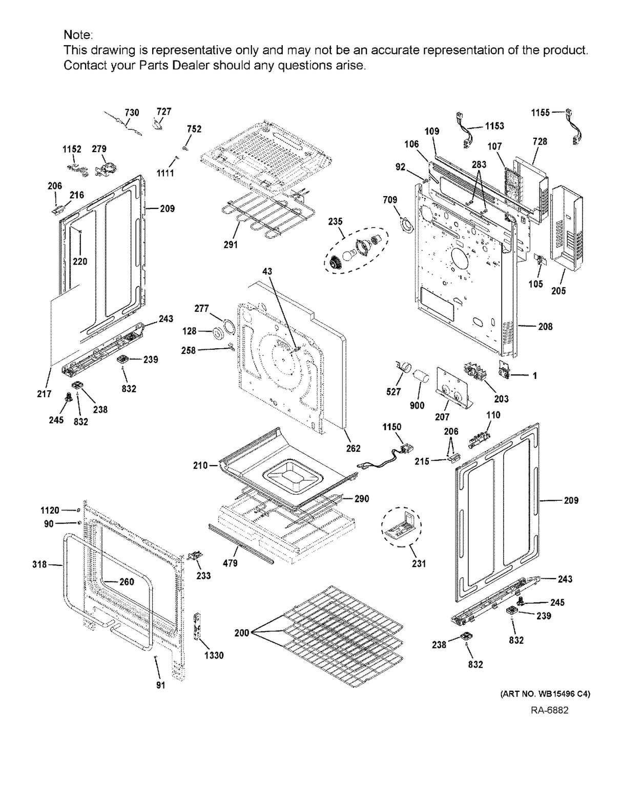 WS01L16287 Glass and Panel Door - XPart Supply