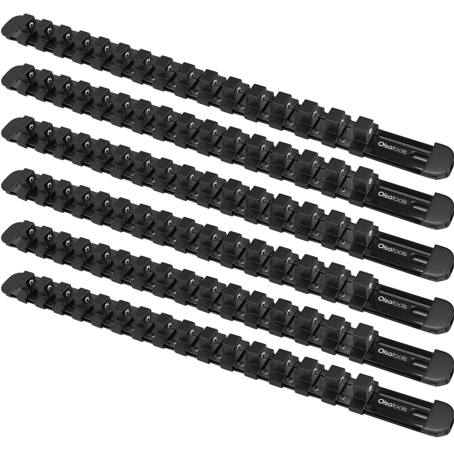 Aluminum Socket Organizer Rails with Locking End Caps