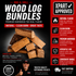 XPart Supply BBQ Smoking Wood Logs & Chunks for Offset Smokers
