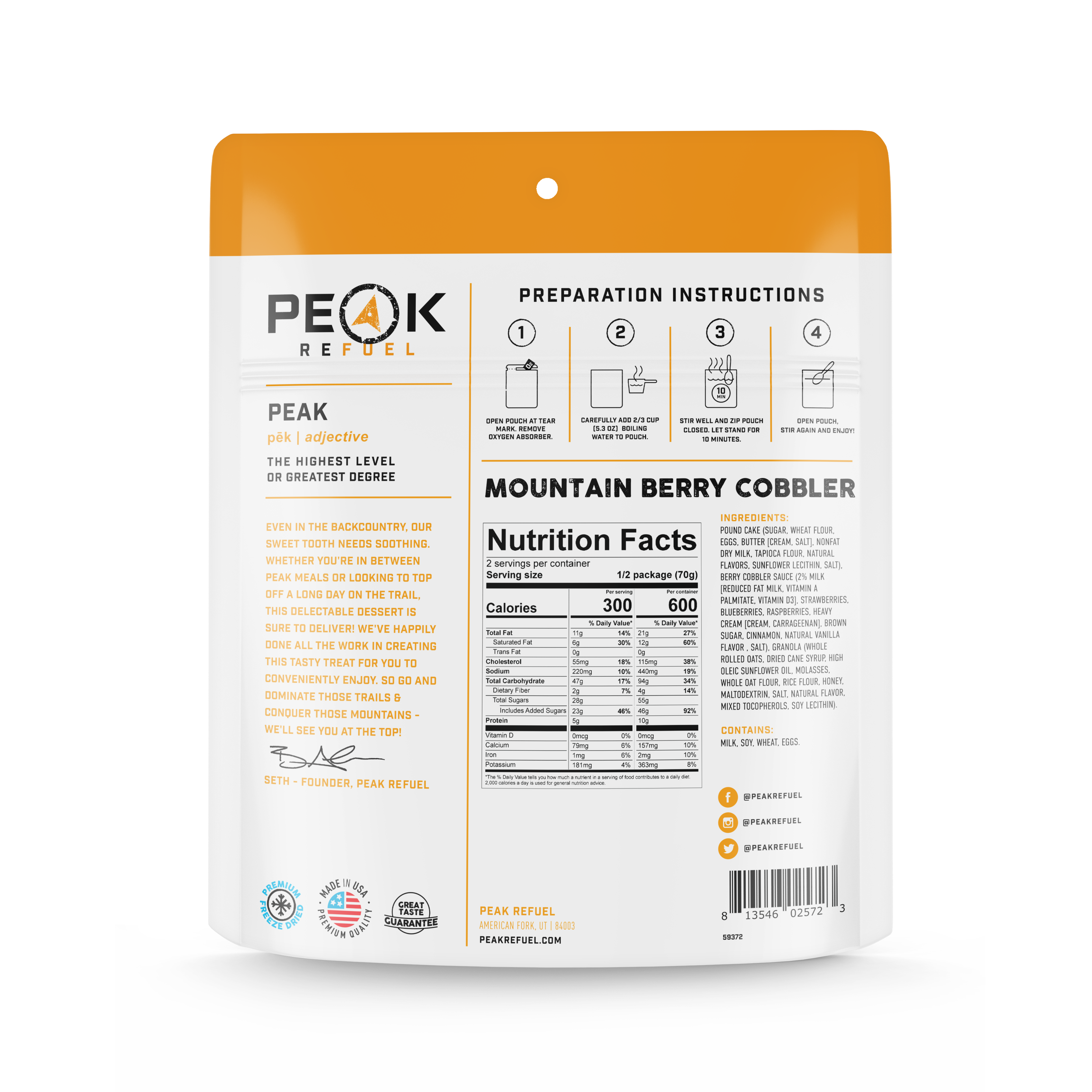 Mountain Berry Cobbler - XPart Supply