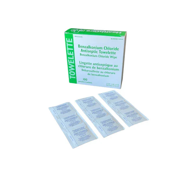 Benzalkonium Chloride (BZK) Antiseptic Towelette