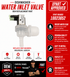 Bosch Dishwasher Water Inlet Valve 10023852 – OEM & Premium XPart Options Available (Replaces 00628334, 628334)
