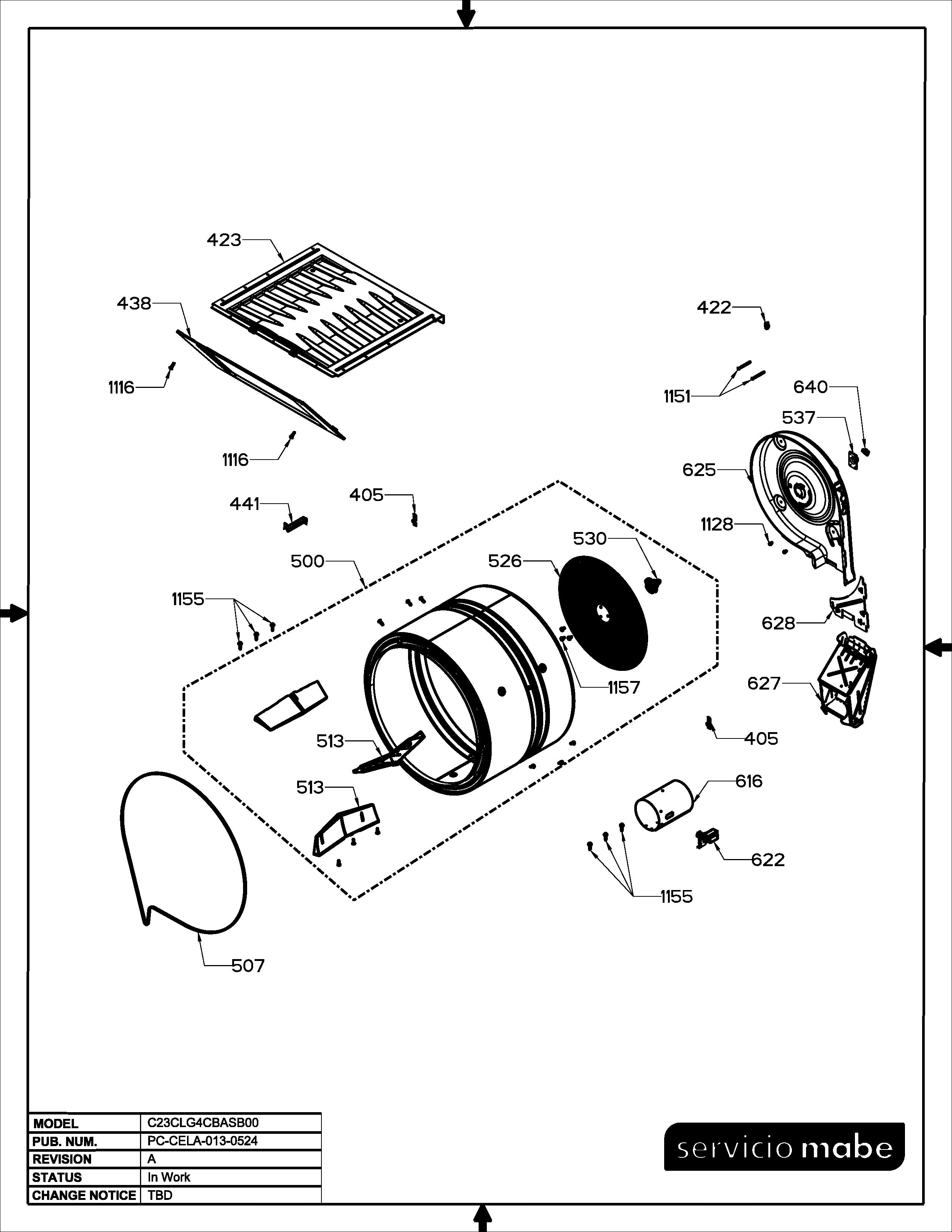 WW03A00254 Laundry Center Clip Front Panel - XPart Supply Ltd.