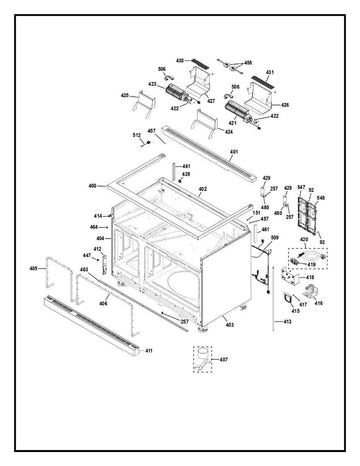 Oven cooling fan blower motor