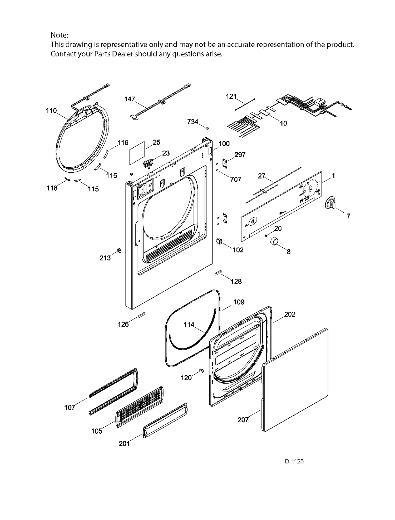 WW01F01489 Dryer Shaft and Bracket Assy - XPart Supply