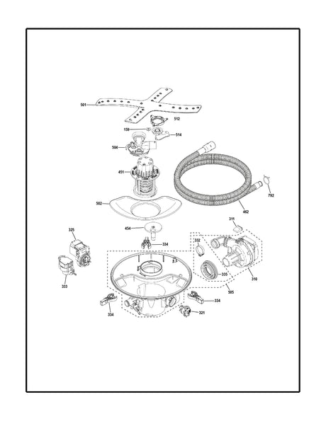 WG04F11522 Washer Drain Pump - XPart Supply