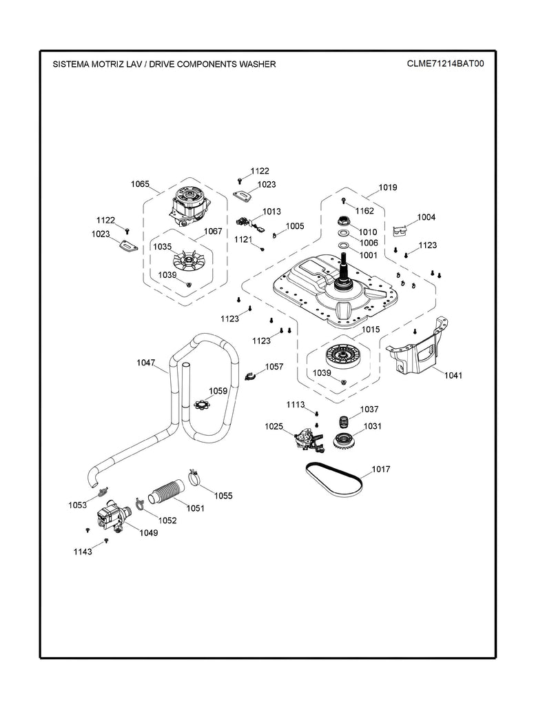 WW03A00242 Washer Transmission Assembly - XPart Supply