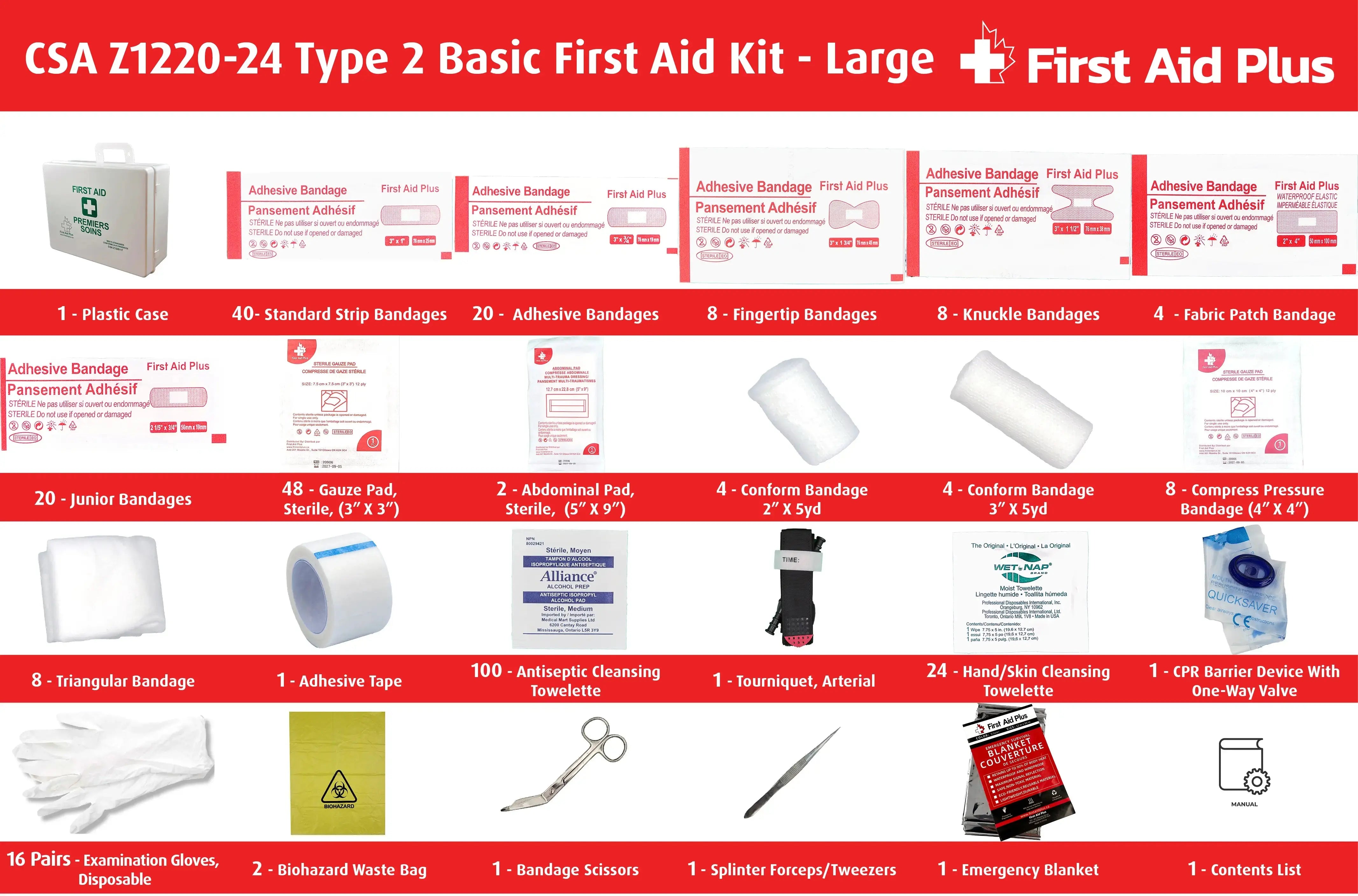 CSA First Aid Kit, Type 2 Basic - Large (51-100 Workers)