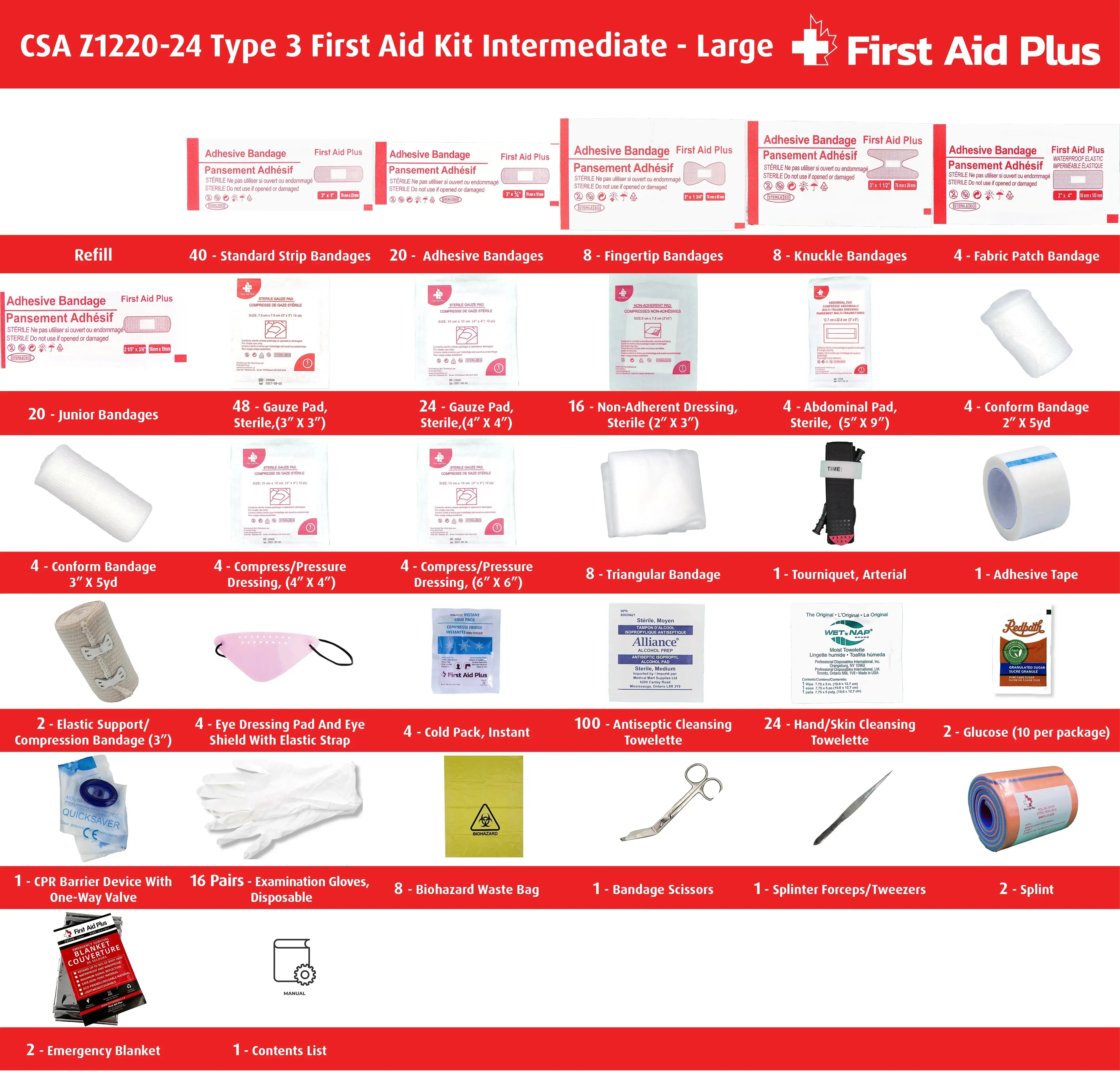 CSA Type 3 Intermediate First Aid Kit - Large (51-100 Workers)