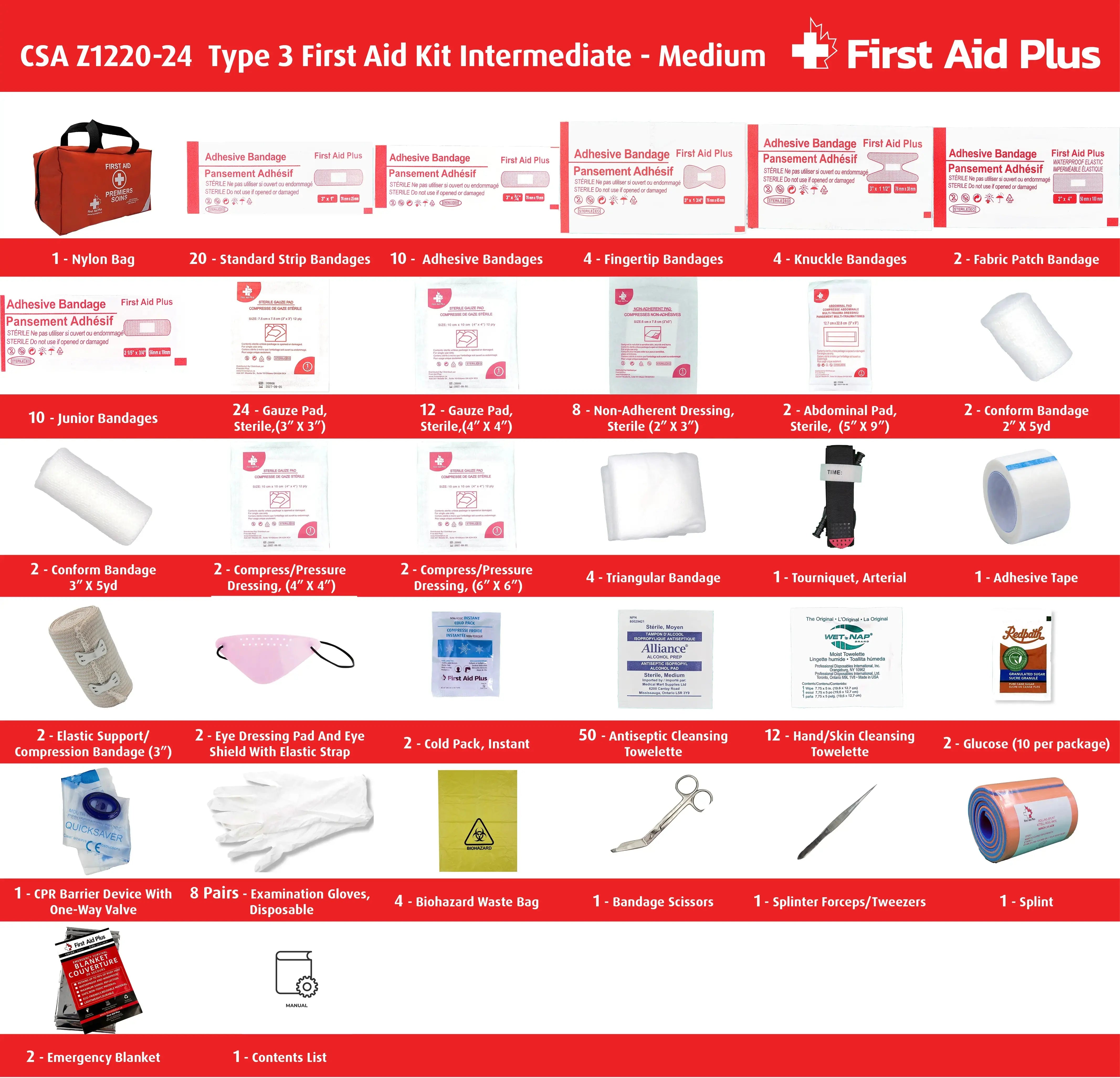 CSA Type 3 Intermediate First Aid Kit - Medium (26-50 Workers)