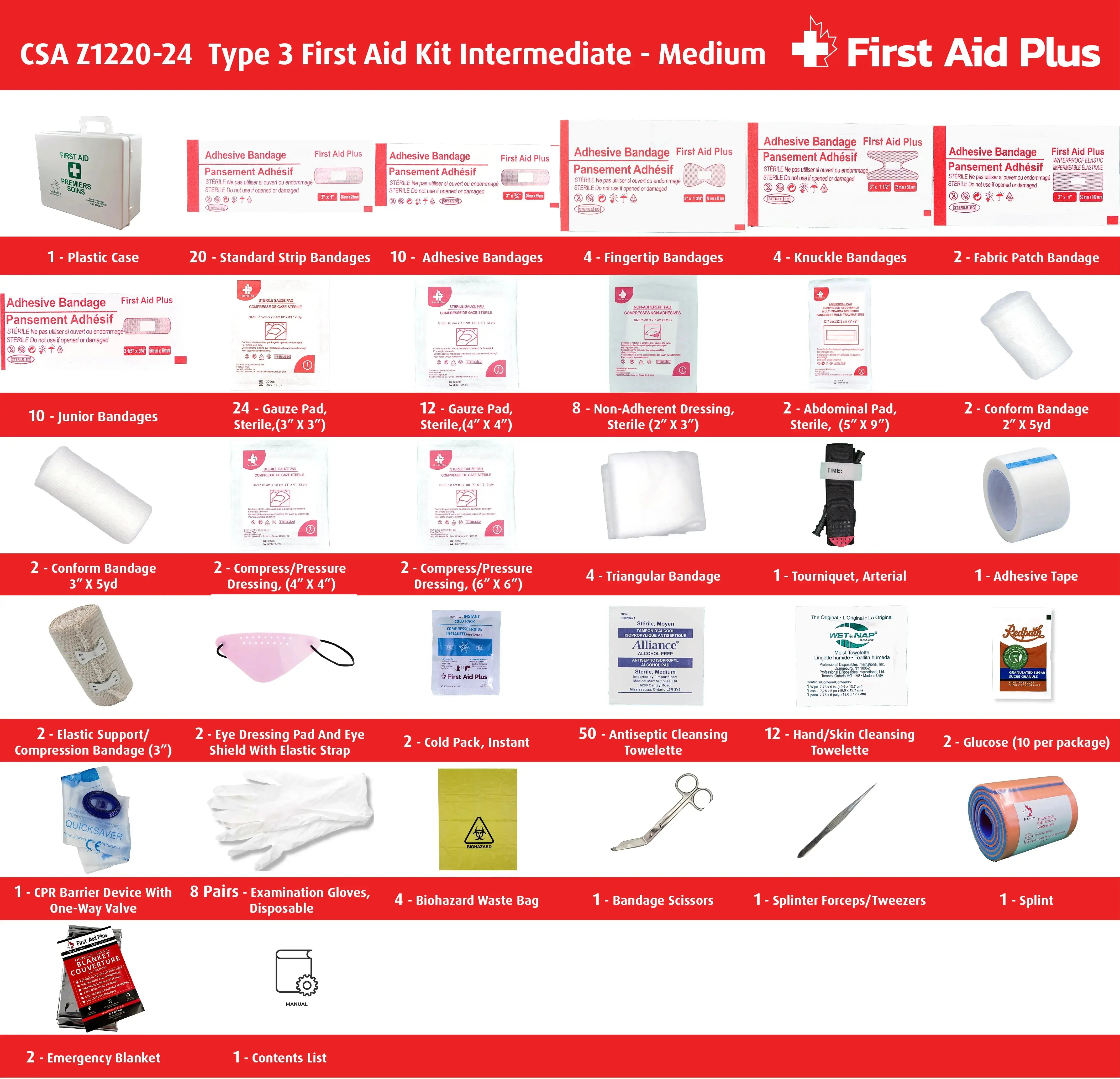 CSA Type 3 Intermediate First Aid Kit - Medium (26-50 Workers)