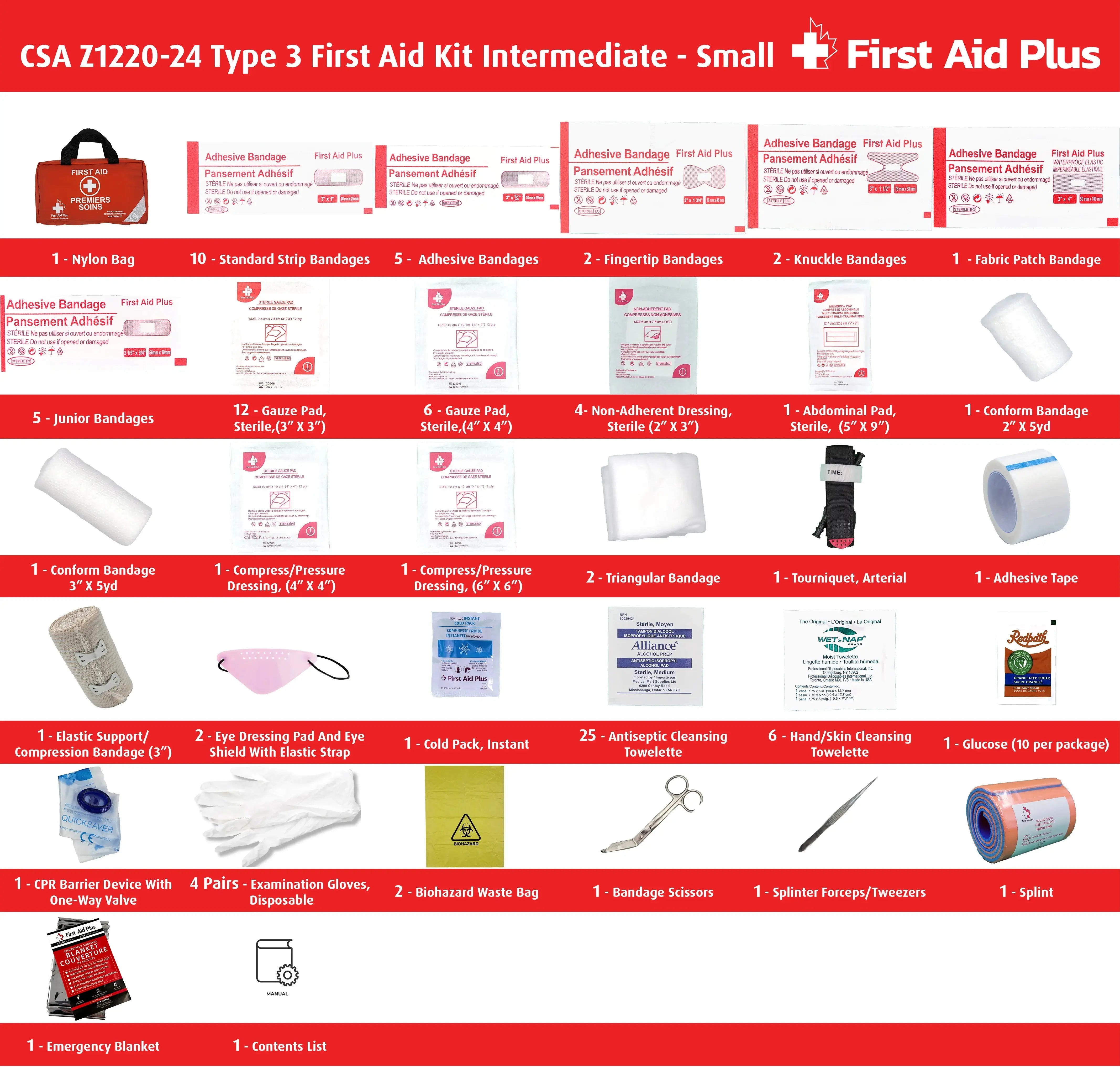CSA First Aid Kit Type 3 Intermediate - Small (2-25 Workers)
