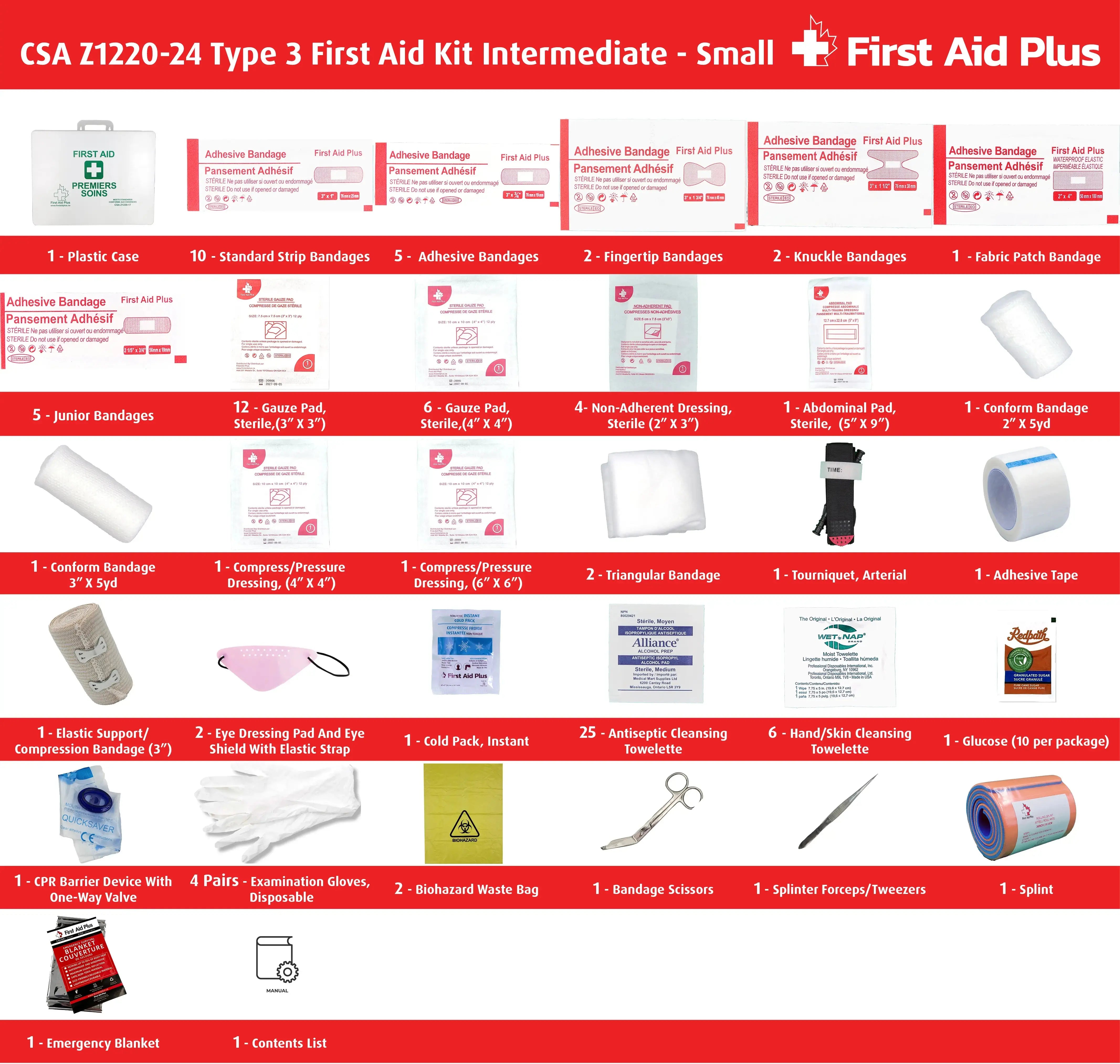 CSA First Aid Kit Type 3 Intermediate - Small (2-25 Workers)