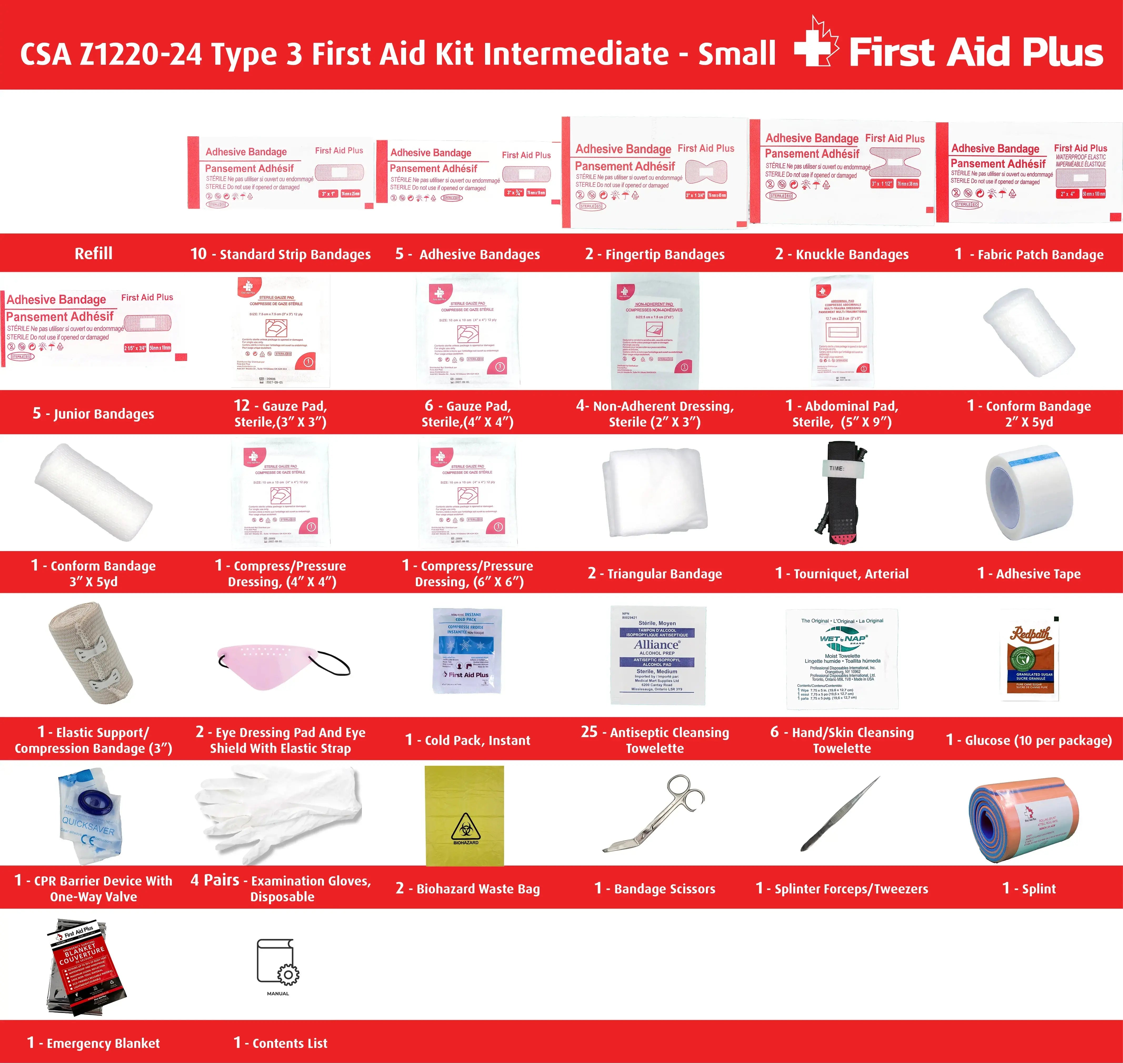CSA First Aid Kit Type 3 Intermediate - Small (2-25 Workers)