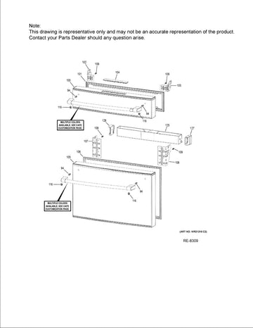 Refrigerator Freezer Gasket Door