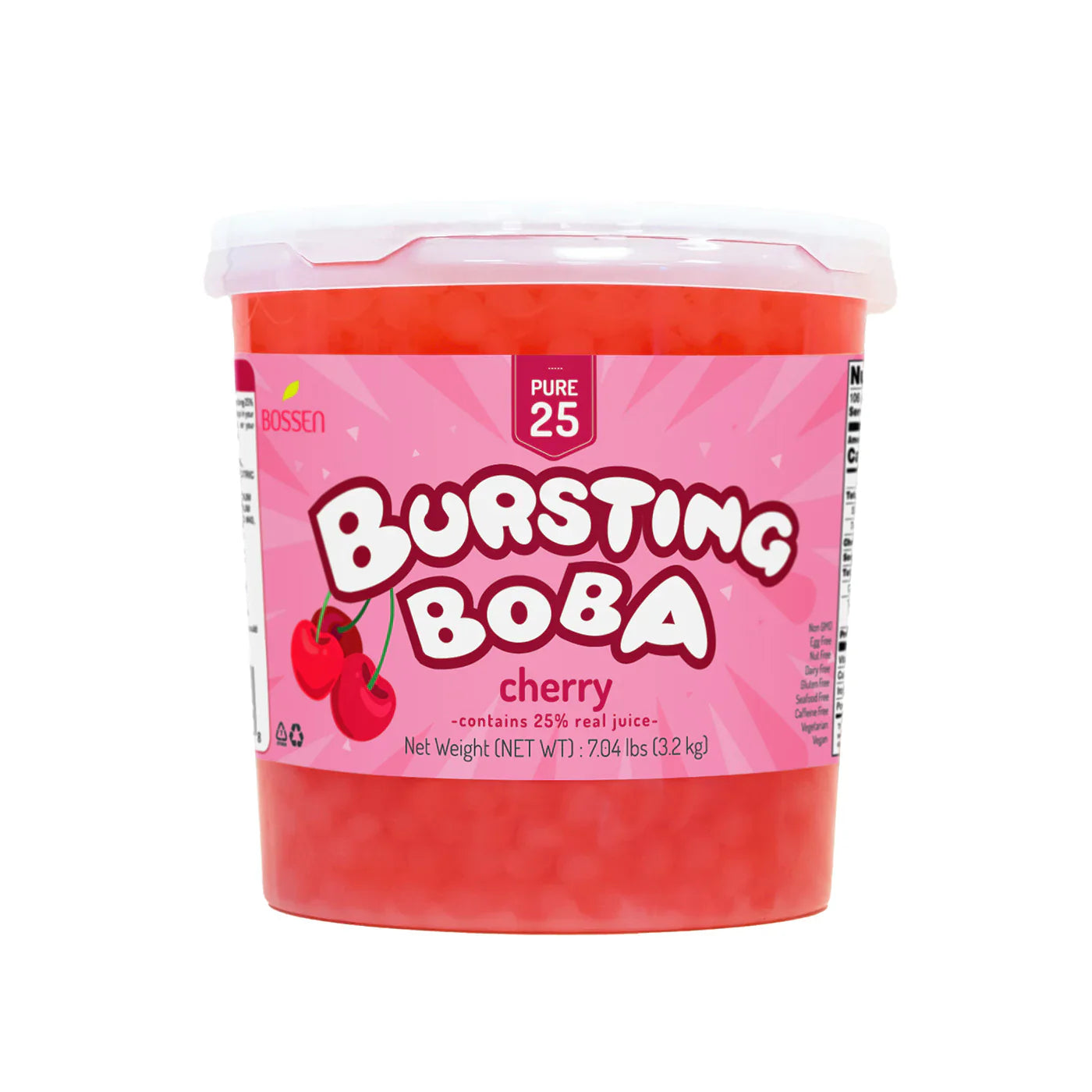 Cherry Bursting Boba Pure25 - Popping Boba - Bossen - Canada
