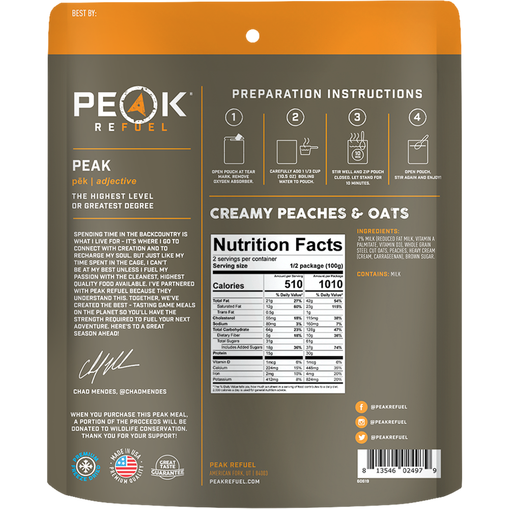 Creamy Peaches and Oats - XPart Supply