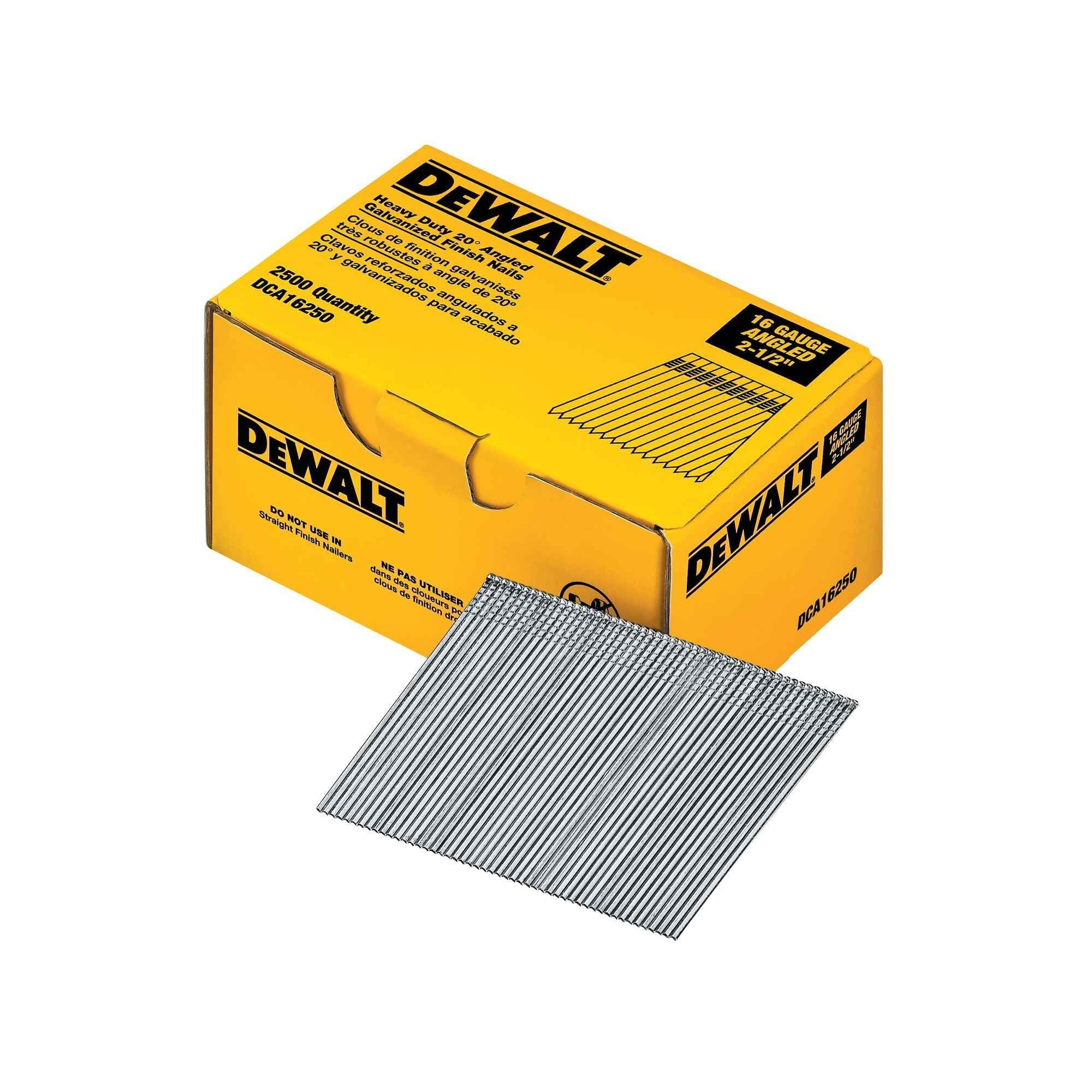 2-1/2" Angled Finish Nails (2500 Pack)