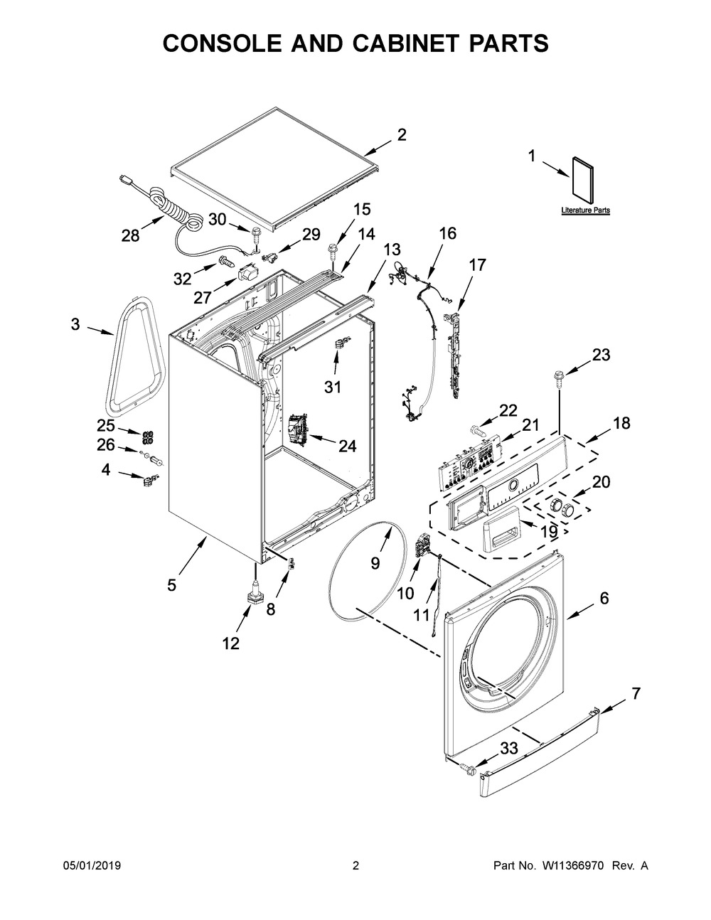 W11586057 Washer Console - XPart Supply