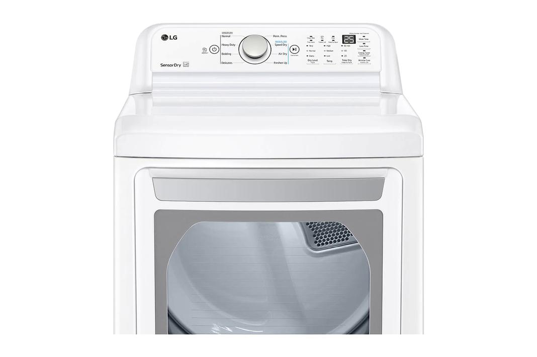 LG - 7.3 cu. Ft  Electric Dryer in White - DLE7150W