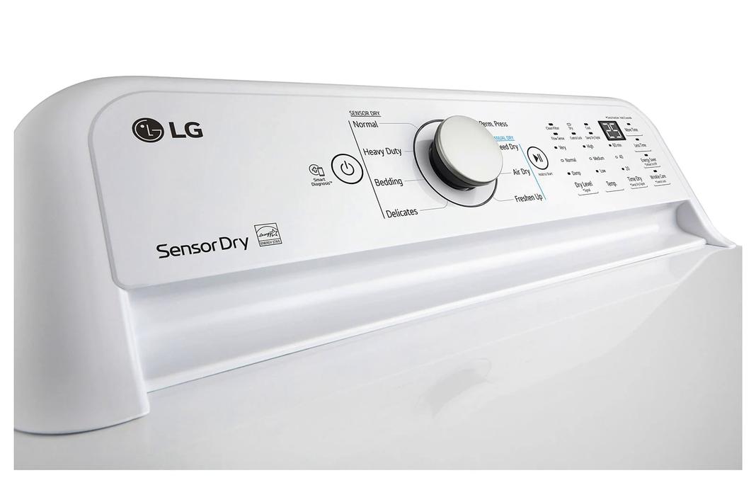 LG - 7.3 cu. Ft  Electric Dryer in White - DLE7150W