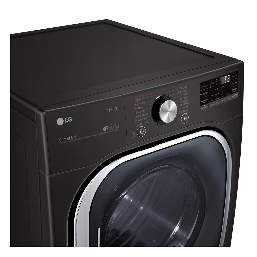 LG - 7.4 cu. Ft  Electric Dryer in Black Stainless - DLEX4500B