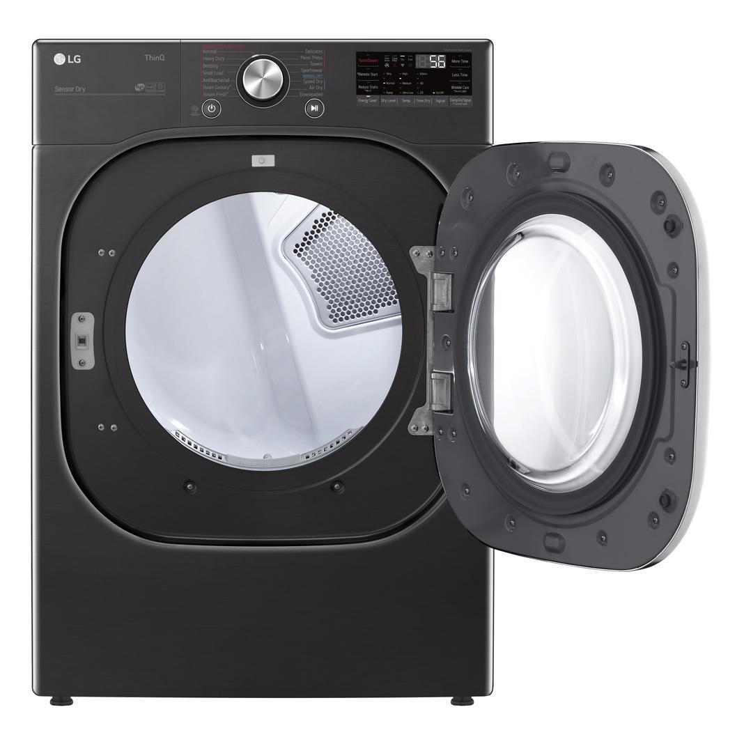 LG - 7.4 cu. Ft  Electric Dryer in Black Stainless - DLEX4500B