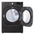 LG - 7.4 cu. Ft  Electric Dryer in Black Stainless - DLEX4500B