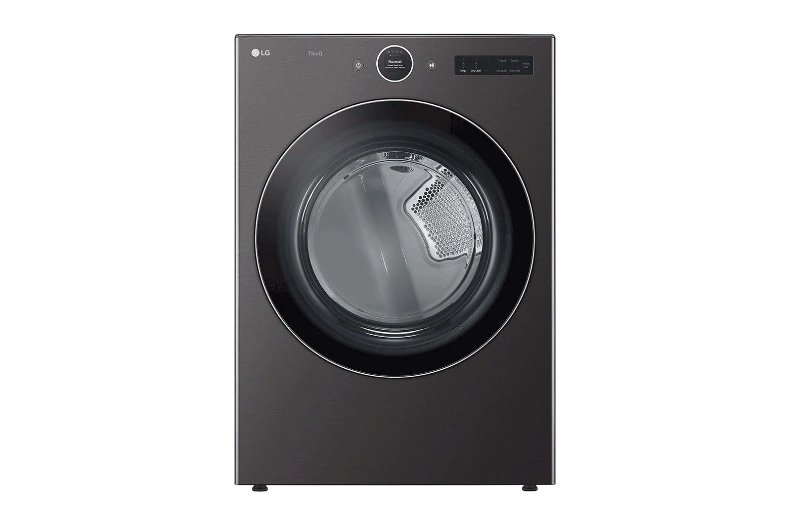 LG - 7.4 cu. Ft  Electric Dryer in Black Stainless - DLEX6700B