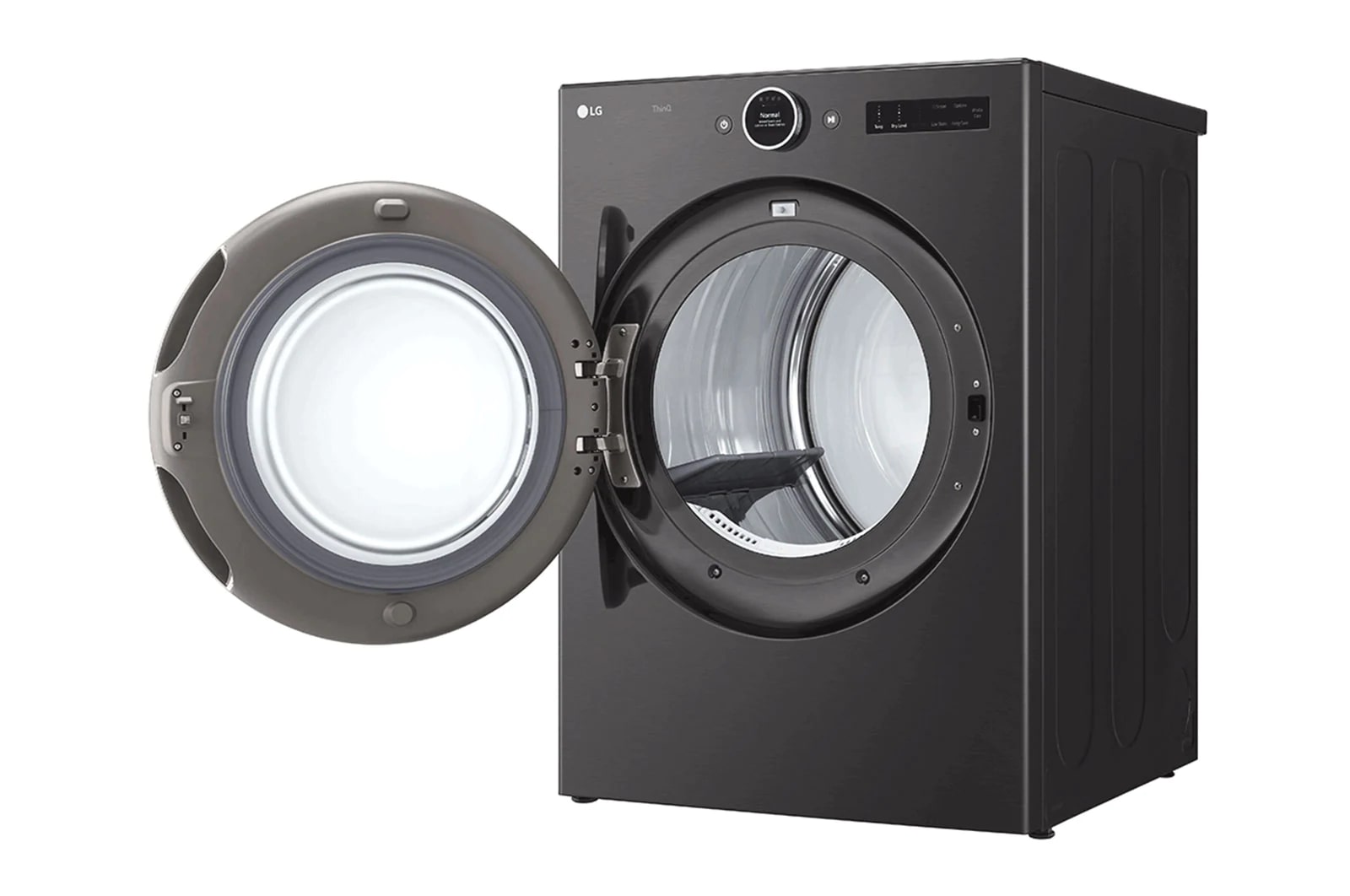 LG - 7.4 cu. Ft  Electric Dryer in Black Stainless - DLEX6700B