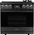 Dacor - 4.8 cu. ft  Dual Fuel Liquid Propane Range in Black Stainless - DOP36M86DPM