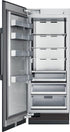 Dacor - 29.75 Inch 17.8 Built In / Integrated All Fridge Refrigerator in Panel Ready - DRR30980LAP