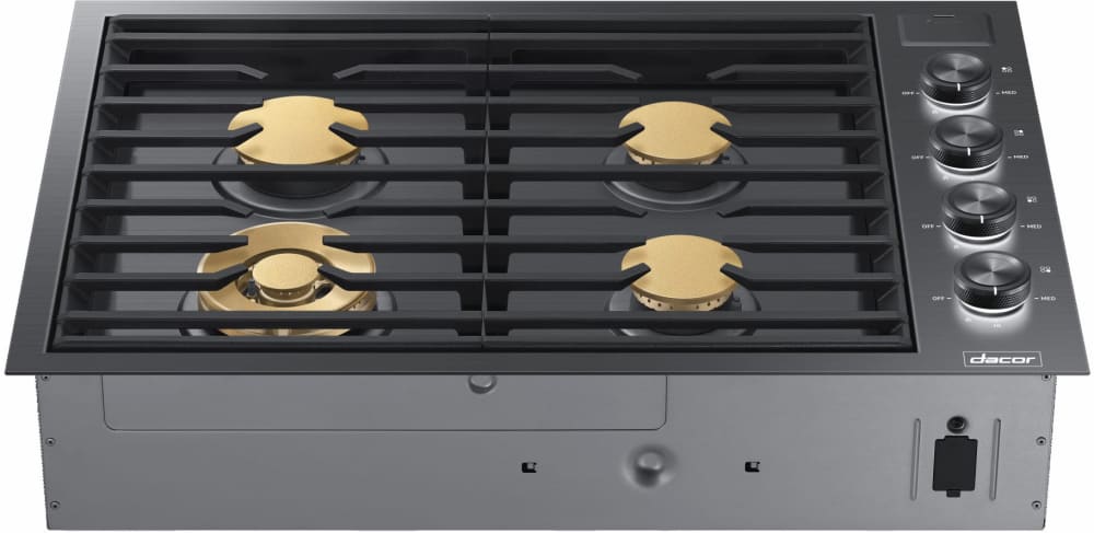 Dacor - 30 inch wide Gas Cooktop in Black Stainless - DTG30M954FM
