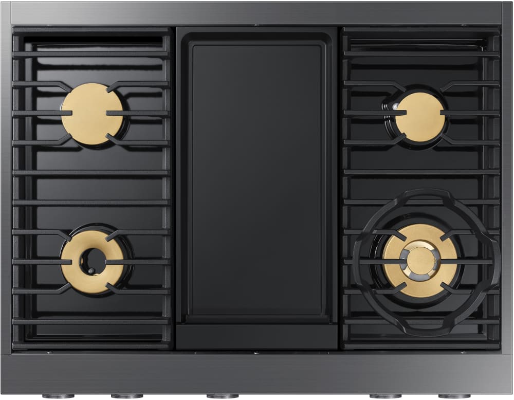 Dacor - 36 inch wide Gas Cooktop in Black Stainless - DTT36M974PM