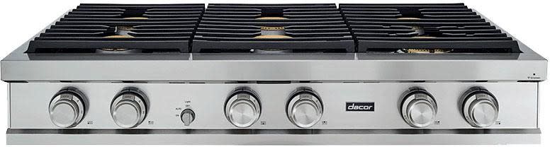 Dacor - 48 inch wide Gas Cooktop in Stainless - DTT48M876PS