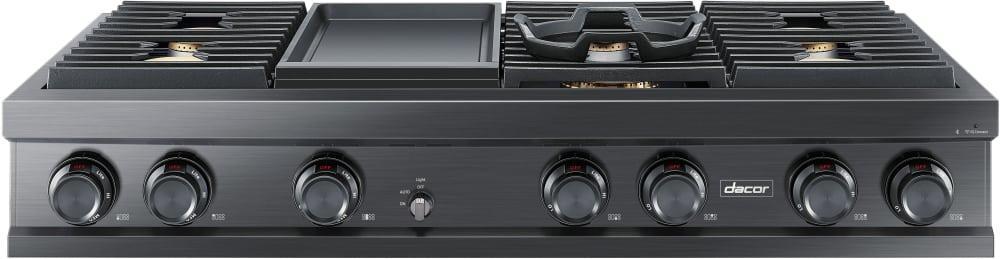 Dacor - 48 inch wide Gas Cooktop in Stainless - DTT48M976LM