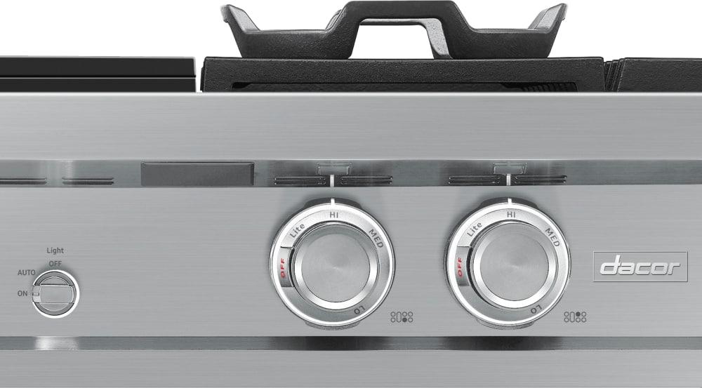Dacor - 47.875 inch wide Gas Cooktop in Stainless - DTT48M976LS