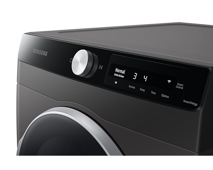 Samsung - 4 cu. Ft  Electric Dryer in Grey - DV25B6900EX