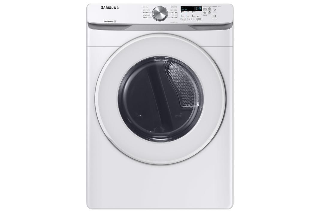 Samsung - 7.5 cu. ft  Electric Dryer in White - DVE45T6005W
