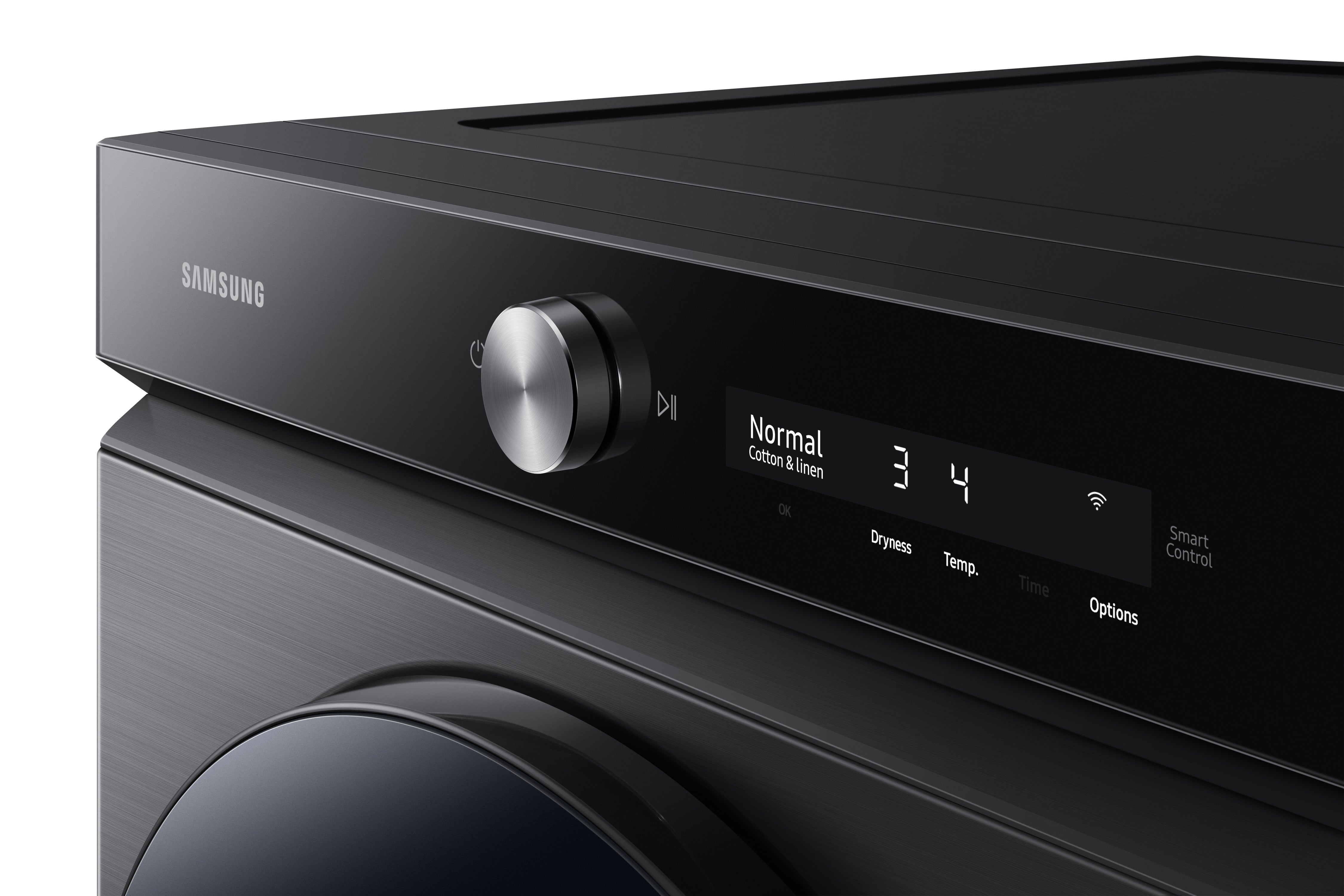 Samsung - 7.6 cu. Ft  Electric Dryer in Black Stainless - DVE53BB8700VAC