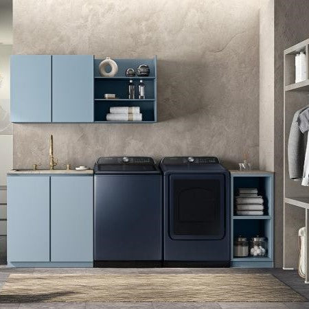 Samsung - 7.4 cu. Ft  Electric Dryer in Blue - DVE54CG7155DAC