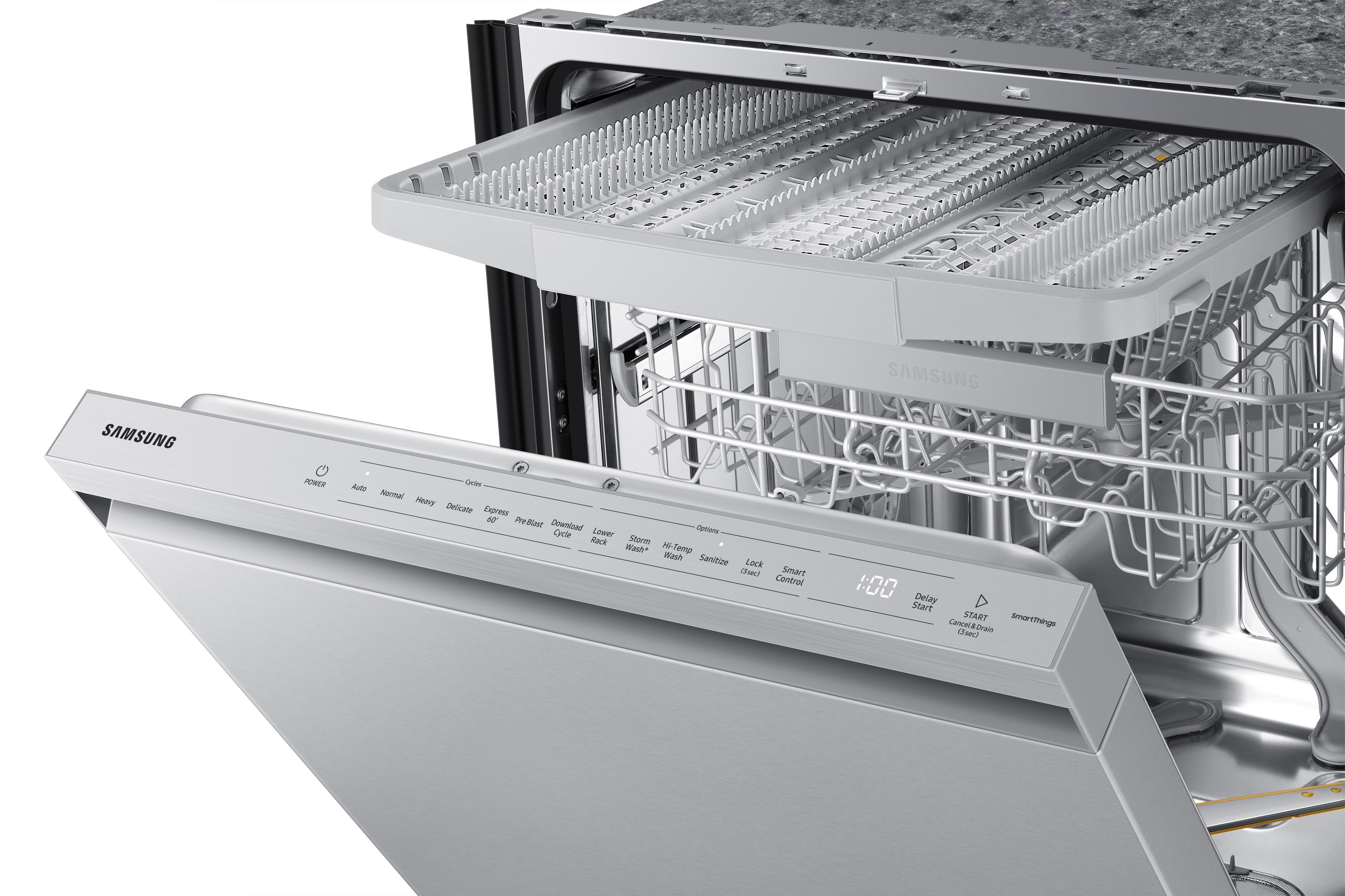 Samsung - 44 dBA Built In Dishwasher in Stainless - DW80B6060US
