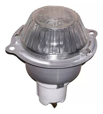 Range oven light bulb and socket assembly