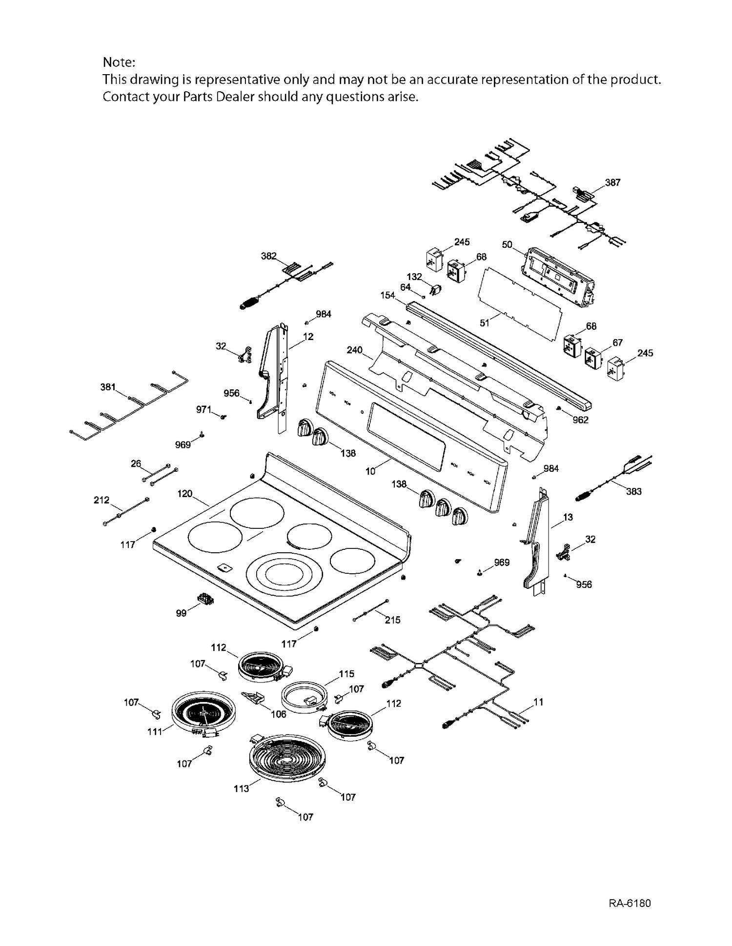 WS01F07851 Oven Harness Main - XPart Supply